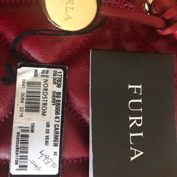 FURLA Shopper Handbag,Gorgeous Cherry Red, Dust bag, PRICE REDUCED! - Picture 7 of 10